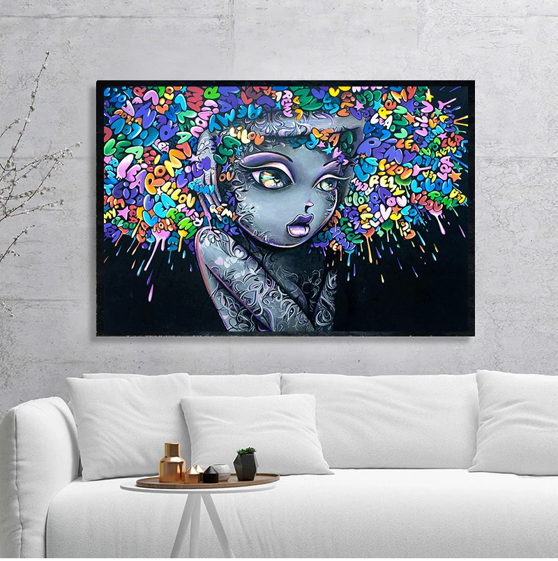 COLORFULBOY Современная Творческая абстрактная девушка граффити холст живопись для детской комнаты стена художественные плакаты и принты
COLORFULBOY Современная Творческая абстрактная девушка граффити холст живопись для детской комнаты стена художественные плакаты и принты
