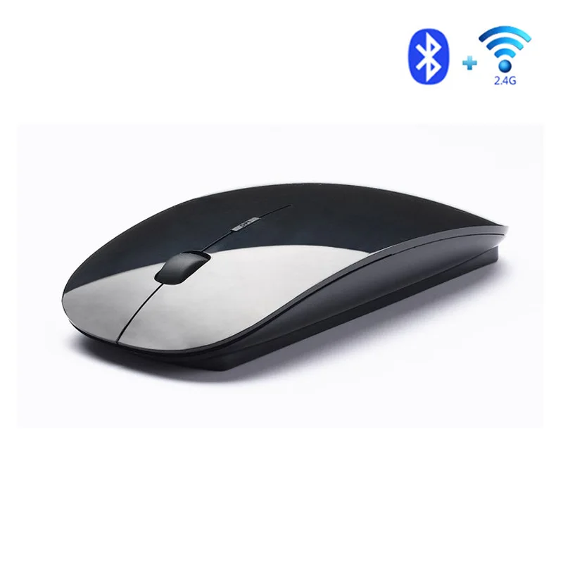 Ultra-thin Bluetooth 5.0 2.4G wireless optical mouse dual-mode mouse for Mac book tablet
Ultra-thin Bluetooth 5.0 2.4G wireless optical mouse dual-mode mouse for Mac book tablet