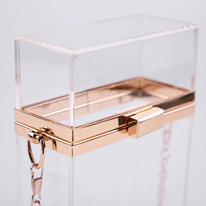Clear Crossbody Purse Bag Box Vertical Clutch with Detachable Chain Strap for Women Prom Concert Party
Clear Crossbody Purse Bag Box Vertical Clutch with Detachable Chain Strap for Women Prom Concert Party