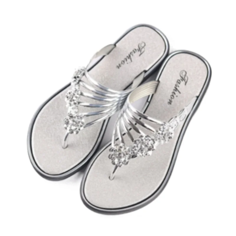 Ladies Slippers Summer New Indoor Non-slip Breathable Slippers Fashion All-match Rhinestone Ladies Flip Flops Fashion Leisure
Ladies Slippers Summer New Indoor Non-slip Breathable Slippers Fashion All-match Rhinestone Ladies Flip Flops Fashion Leisure