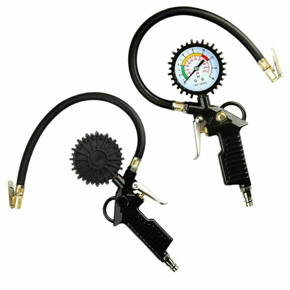 Universal Tyre Pressure Gauge Inflator Air Line Pump Car Truck Meter Tester BAR 220 PSI oil-immersed hydraulic For Car Auto
Universal Tyre Pressure Gauge Inflator Air Line Pump Car Truck Meter Tester BAR 220 PSI oil-immersed hydraulic For Car Auto