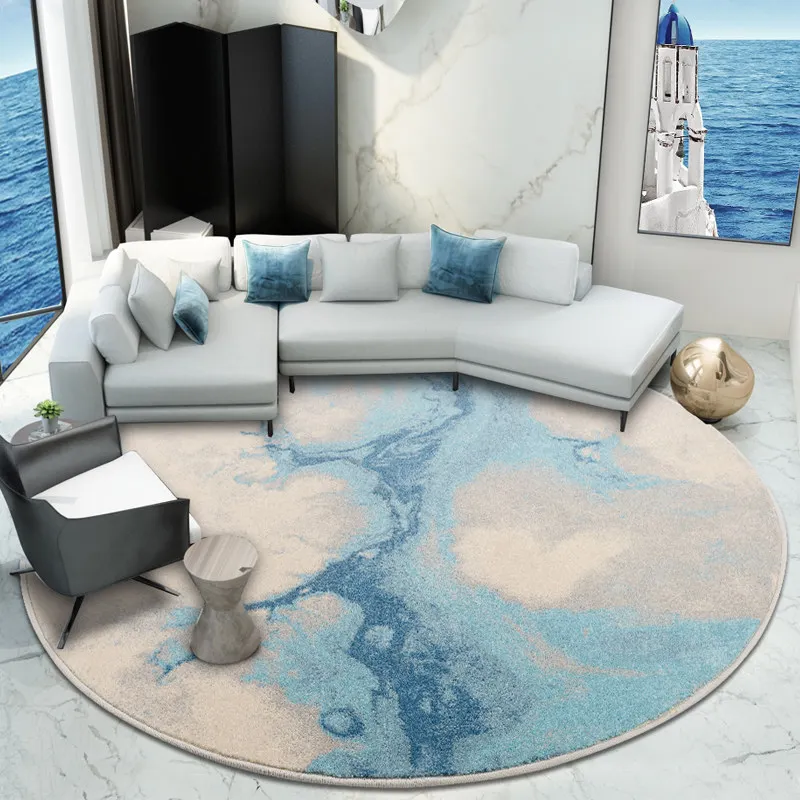 Scandinavian style artistic geometry blue round non-slip rugs floor mats bedroom living room home decoration
Scandinavian style artistic geometry blue round non-slip rugs floor mats bedroom living room home decoration