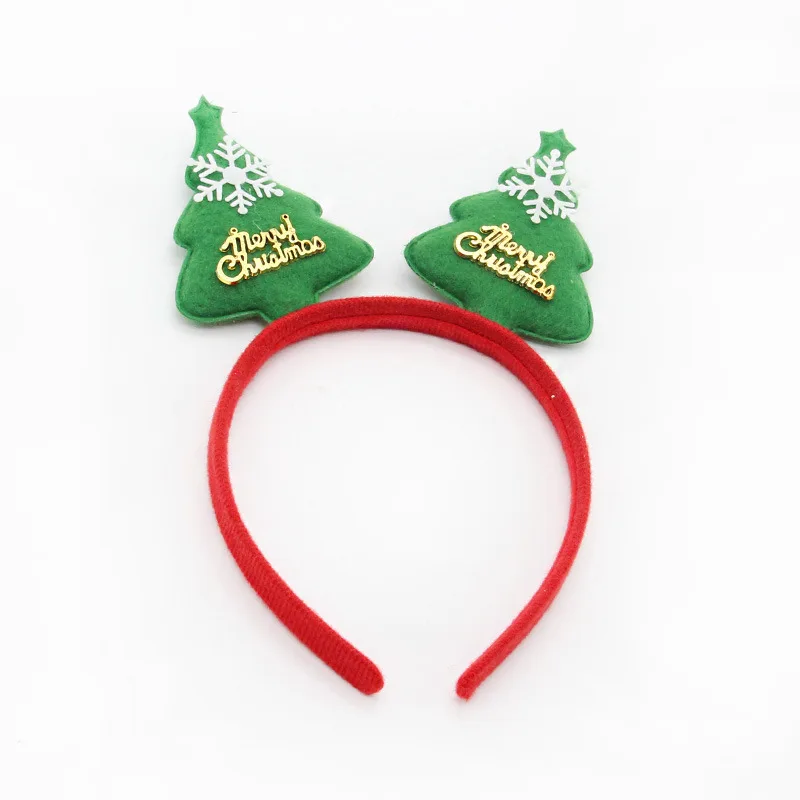 1PCS Decoration Cute Christmas Headdress Snowman Elk Santa Claus Headband Cartoon Kids Adult Holiday Diy Party Gift G | Дом и сад