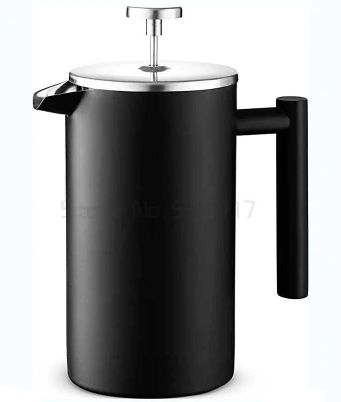 Black French Press Coffee Maker Manual Teapot Coffee Pots Coffeware V60 Stainless Steel Double Wall & Large Capacity
Black French Press Coffee Maker Manual Teapot Coffee Pots Coffeware V60 Stainless Steel Double Wall & Large Capacity