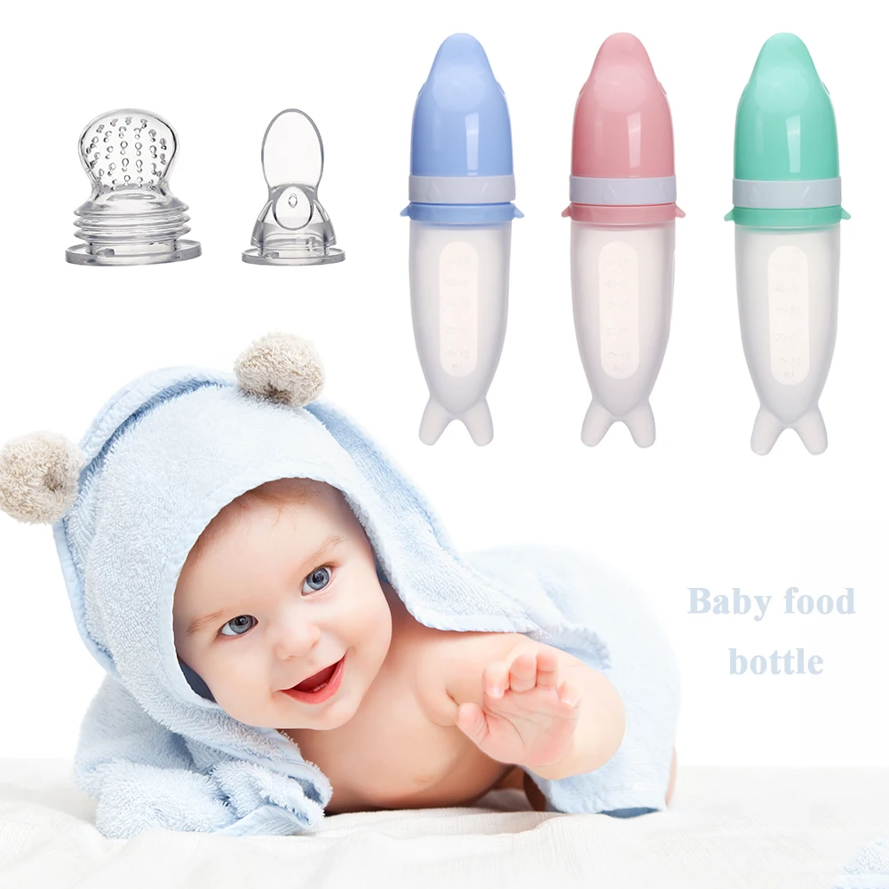 Baby Silicone Feeding Bottle Dual-purpose Food Supplement Bottle Squeezing Feeding Spoon Silicone Training Scoop Food Feeder
Baby Silicone Feeding Bottle Dual-purpose Food Supplement Bottle Squeezing Feeding Spoon Silicone Training Scoop Food Feeder