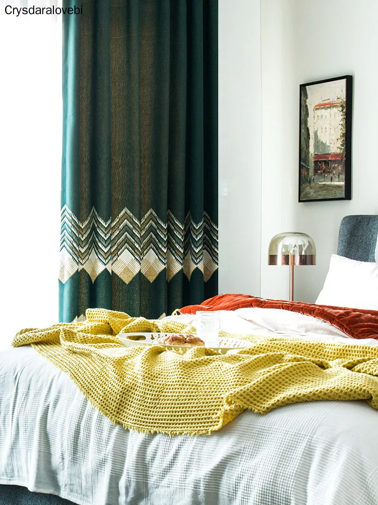 Thick Blackout Curtains for Bedroom Living Room Luxury Curtains with Geometric Waves Jacquard Drapes Solid Blinds Heat Insulate
Thick Blackout Curtains for Bedroom Living Room Luxury Curtains with Geometric Waves Jacquard Drapes Solid Blinds Heat Insulate