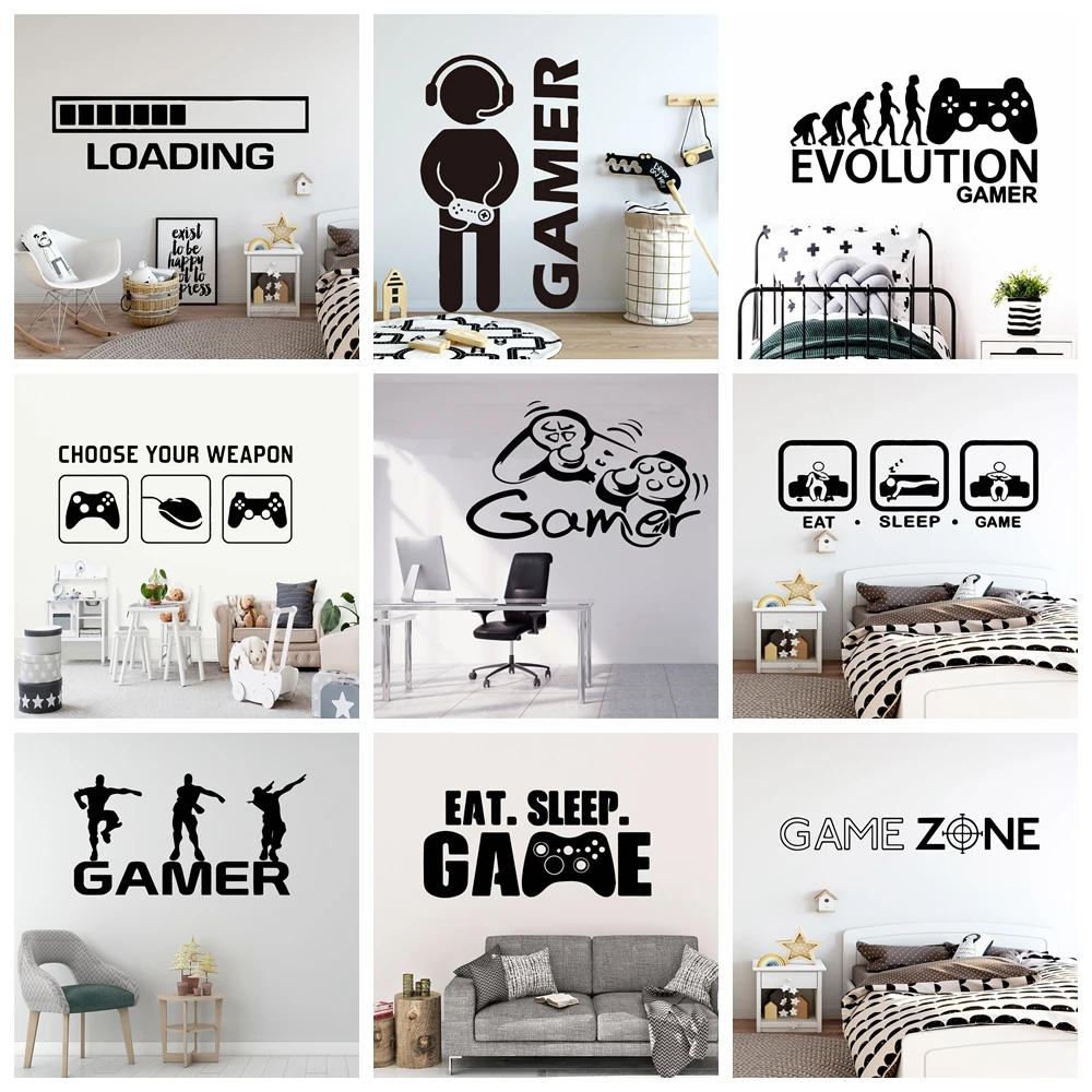 Create Gamer Wall Sticker Vinyl Mural Wallpaper For Kids Boys Room Decoration Decals Ps4 Gaming Poster Decor Door Stickers
Create Gamer Wall Sticker Vinyl Mural Wallpaper For Kids Boys Room Decoration Decals Ps4 Gaming Poster Decor Door Stickers