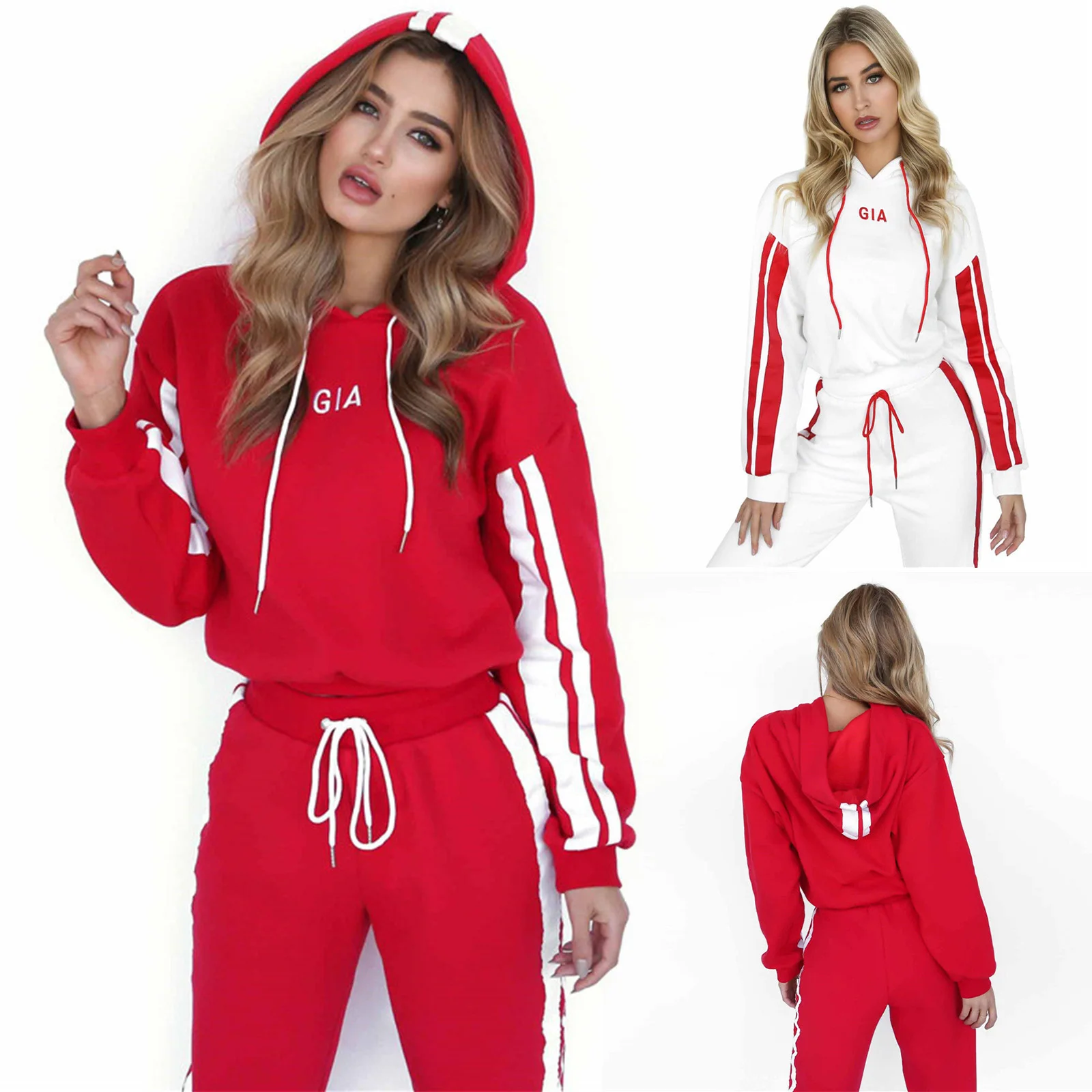Tracksuit Sweatshirt & Jogging Pants Women 2Pcs/Set Casual Gym Hoodie Pants Sportswear Suit Women Clothes Top Bottom Set Fashion
Tracksuit Sweatshirt & Jogging Pants Women 2Pcs/Set Casual Gym Hoodie Pants Sportswear Suit Women Clothes Top Bottom Set Fashion