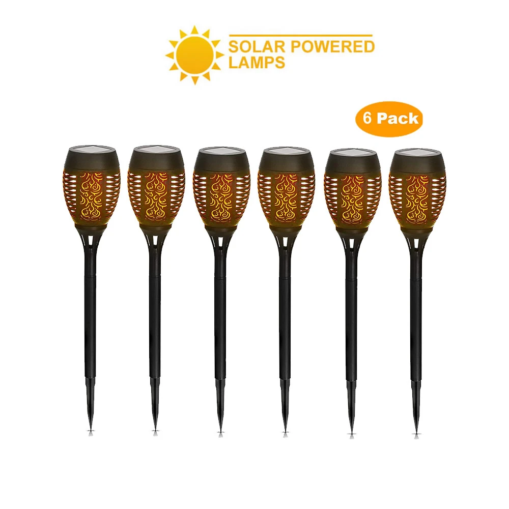 6 pcs Solar Light Control Solar Flame Light Dance Flame Outdoor Waterproof Garden Torch Lamp for Courtyard Garden Balcony
6 pcs Solar Light Control Solar Flame Light Dance Flame Outdoor Waterproof Garden Torch Lamp for Courtyard Garden Balcony