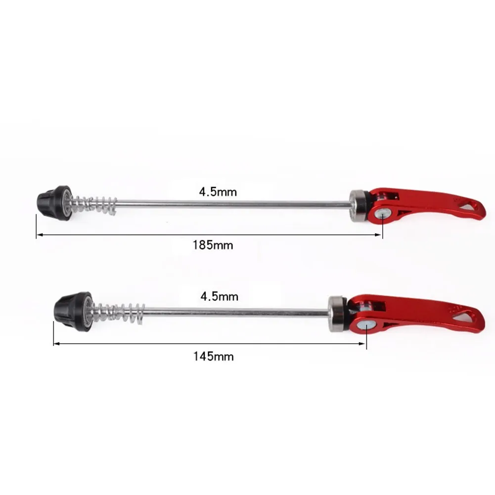 Best Pair Anodised Bike Bicycle MTB Quick Release QR Alloy Wheel Hub Spindle Bike Clip Lever Axle 145mm/185mm Ti Axis Skewer
Best Pair Anodised Bike Bicycle MTB Quick Release QR Alloy Wheel Hub Spindle Bike Clip Lever Axle 145mm/185mm Ti Axis Skewer