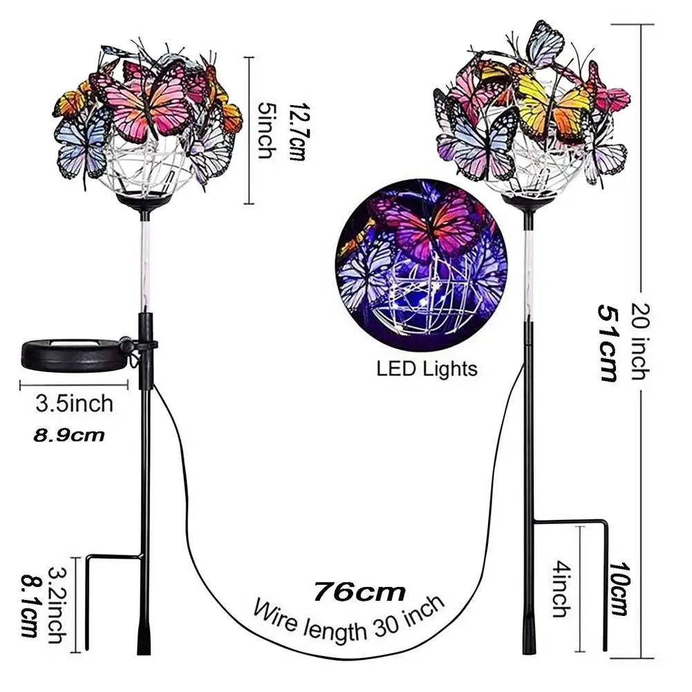 LED Solar Colored Flower Butterfly Multifunctional Garden Ground Plug Light Garden Decoration Outdoor Tuin Decoratie Outdoor
LED Solar Colored Flower Butterfly Multifunctional Garden Ground Plug Light Garden Decoration Outdoor Tuin Decoratie Outdoor