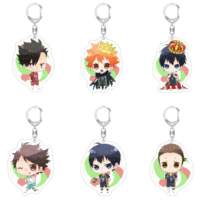 Anime Haikyuu!! Key Chains Hinata Shoyo Kageyama Tobio Cosplay Acrylic Figure Keychain Kawaii Bag Keyrings Fans Collection Prop
Anime Haikyuu!! Key Chains Hinata Shoyo Kageyama Tobio Cosplay Acrylic Figure Keychain Kawaii Bag Keyrings Fans Collection Prop