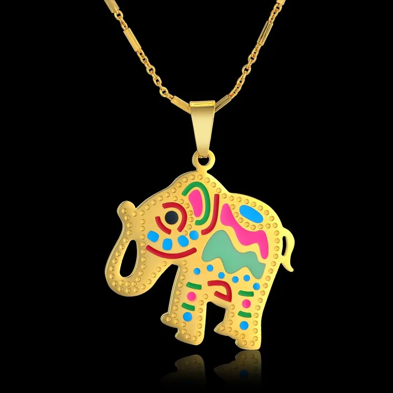 Trendy Elephant Pendant Necklace Stainless Steel Retro Vintage Animal Statement Necklaces Choker Gypsy Women Jewelry
Trendy Elephant Pendant Necklace Stainless Steel Retro Vintage Animal Statement Necklaces Choker Gypsy Women Jewelry