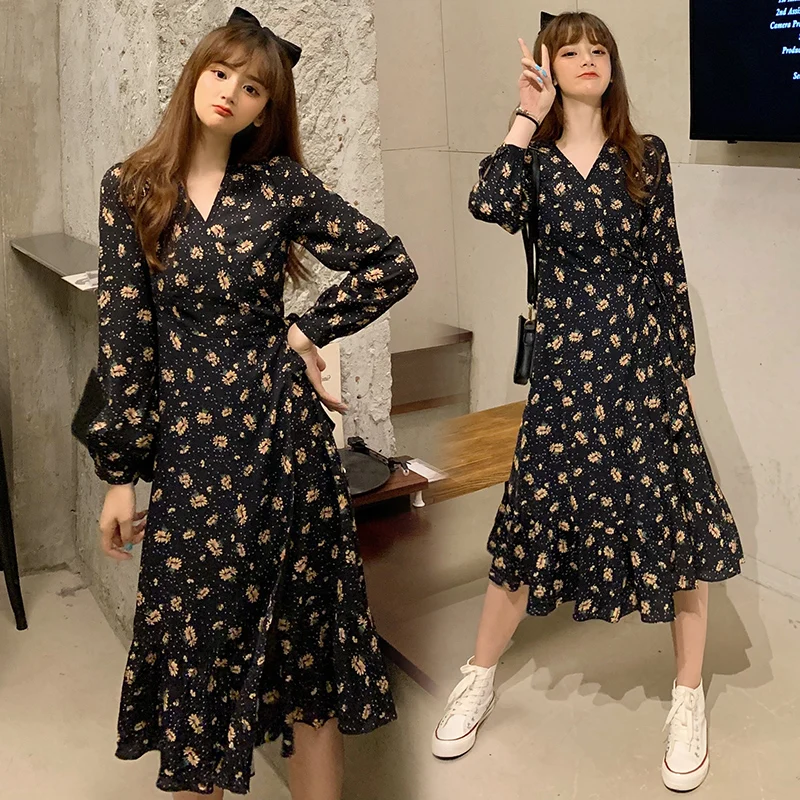 Korean Fashion Clothing Woman Party Sexy Vintage Plus Big Size Women'S Dresses Clothes 2020 Sweet Floral Dress Female A6071
Korean Fashion Clothing Woman Party Sexy Vintage Plus Big Size Women'S Dresses Clothes 2020 Sweet Floral Dress Female A6071