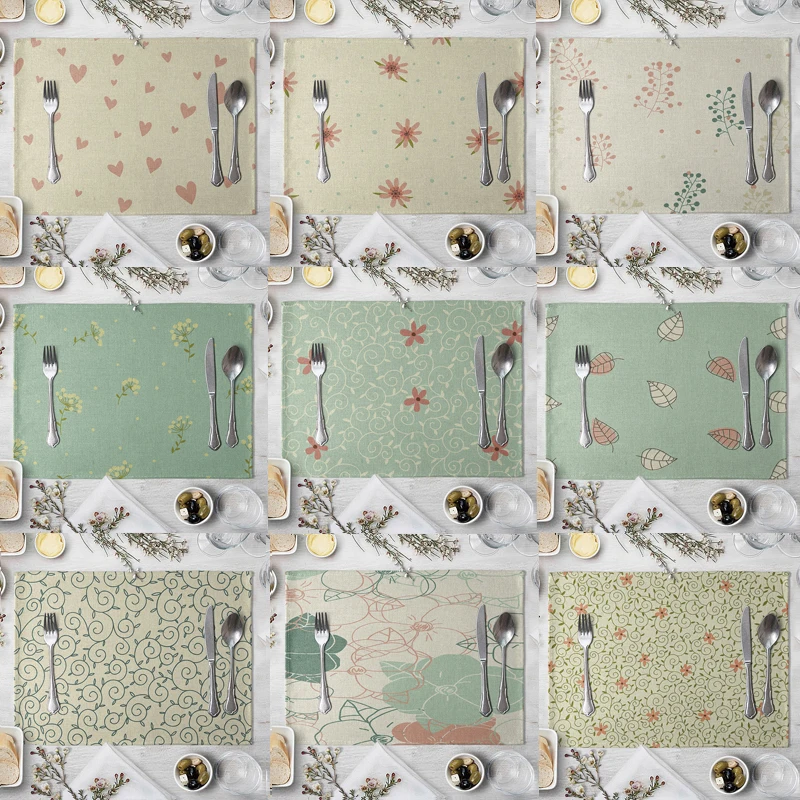 1 Pcs Small Flowers Pattern Kitchen Placemat Cotton Linen Dining Table Mats Coaster Pad Bowl Cup Mat 42*32cm Home Decor
1 Pcs Small Flowers Pattern Kitchen Placemat Cotton Linen Dining Table Mats Coaster Pad Bowl Cup Mat 42*32cm Home Decor