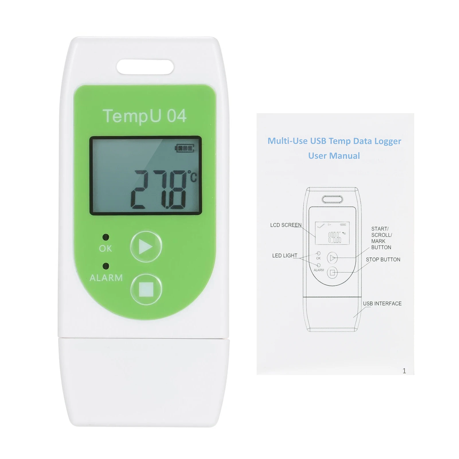 Data Logger Multi-use USB Temperature Datalogger Reusable TEMP Recorder with 32,000 Record Capacity
Data Logger Multi-use USB Temperature Datalogger Reusable TEMP Recorder with 32,000 Record Capacity