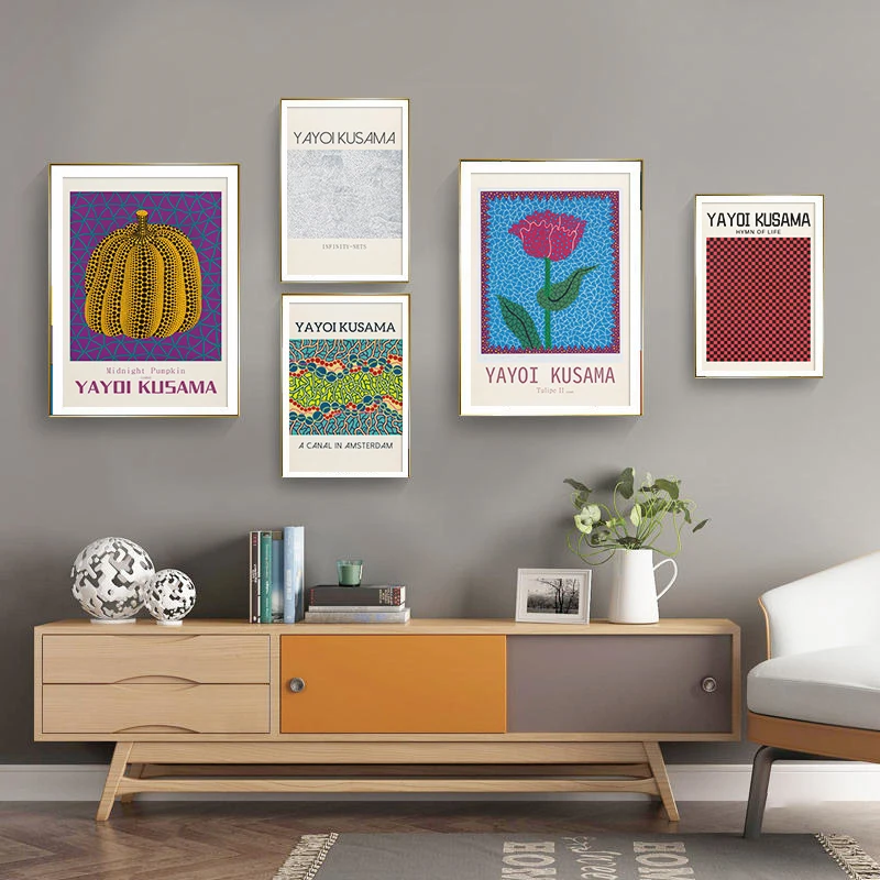 Wall Art Canvas Painting Yayoi Kusama Artwork Exhibition Posters and Prints Gallery Pictures Museum for Living Room Home Decor
Wall Art Canvas Painting Yayoi Kusama Artwork Exhibition Posters and Prints Gallery Pictures Museum for Living Room Home Decor