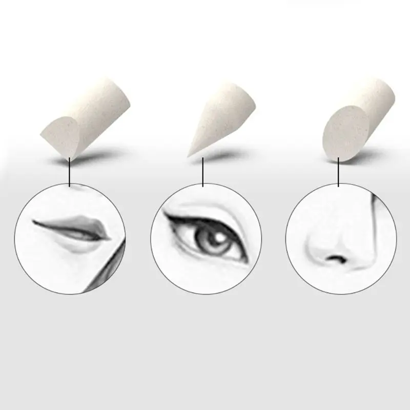 Sketch Rubbing Kneading Pen Replacement Nib Set Drawing Painting Art Supplies for Teaching