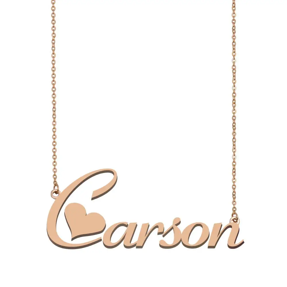 Carson Name Necklace Collars, Custom Nameplate Necklace for Women Girls Best Friends Birthday Wedding Christmas Mother Days Gift
Carson Name Necklace Collars, Custom Nameplate Necklace for Women Girls Best Friends Birthday Wedding Christmas Mother Days Gift