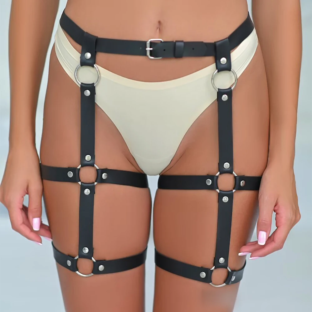 One Piece Leather Garter Belt Straps Women Sexy Waist Perona Accessories Harness Punk Adjustable Metal Buckle Bondage Suspender
One Piece Leather Garter Belt Straps Women Sexy Waist Perona Accessories Harness Punk Adjustable Metal Buckle Bondage Suspender
