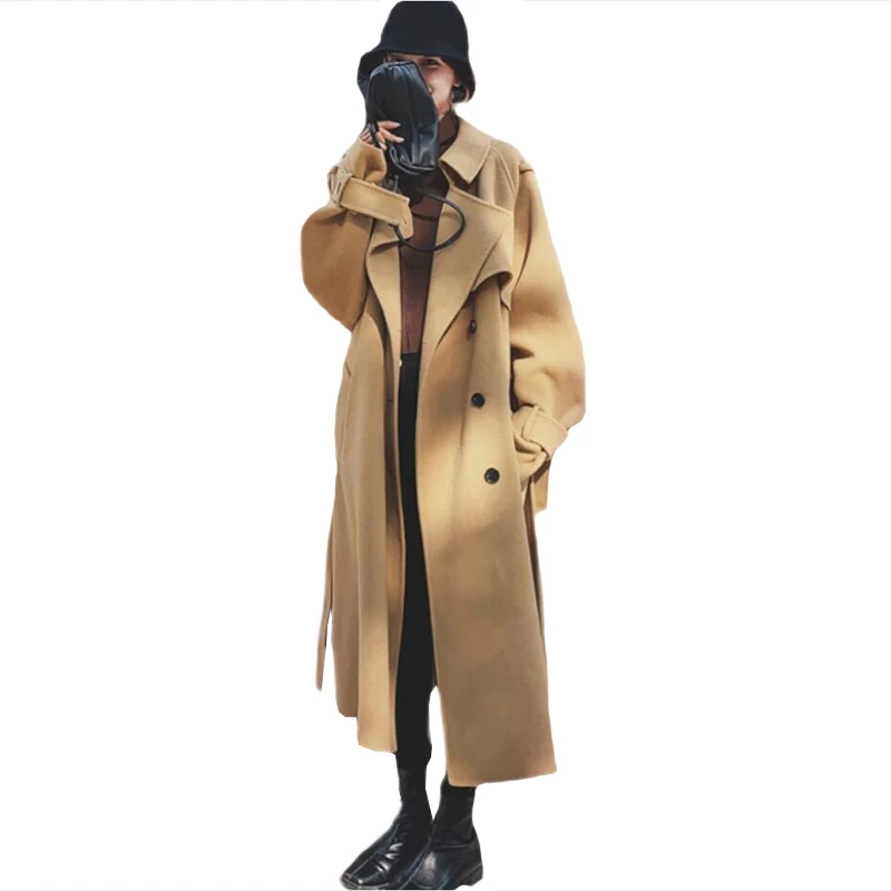 2021 Autumn Winter New Woolen Coat Female Long Sleeve Lace Up Length Coats Women Fashion Clothing FC1652
2021 Autumn Winter New Woolen Coat Female Long Sleeve Lace Up Length Coats Women Fashion Clothing FC1652