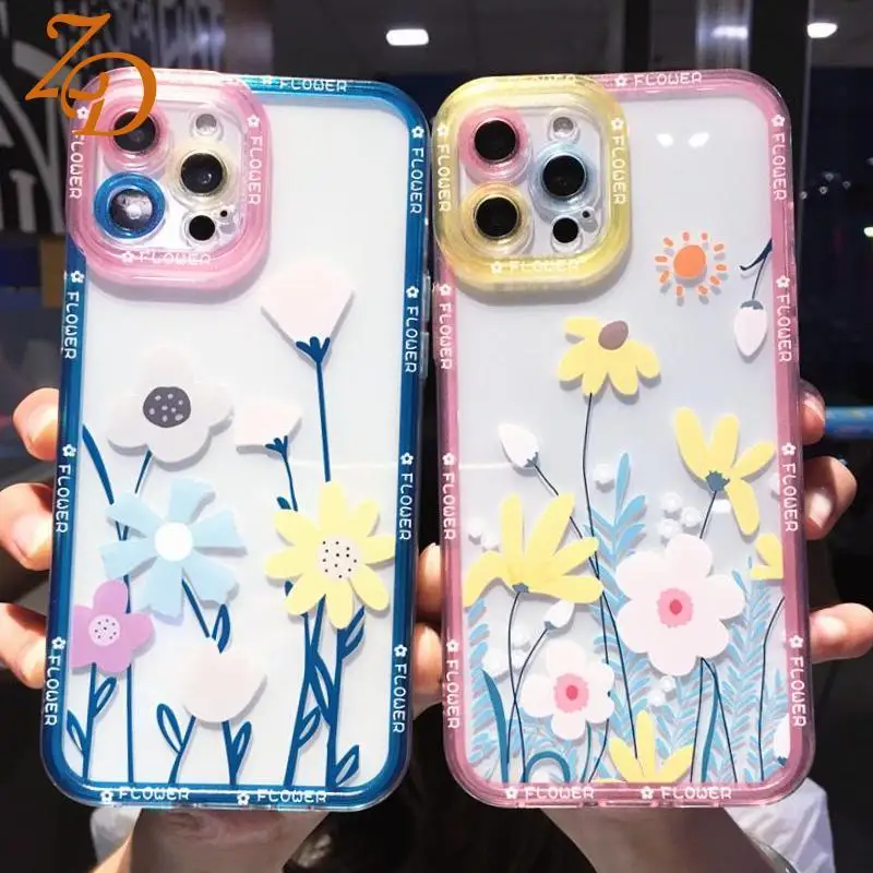 Transparent Flowers Phone Case For iPhone 13 12 11 Pro Max X XS Max XR SE2020 7 8 Plus Daisy Lens Protection Phone Cover
Transparent Flowers Phone Case For iPhone 13 12 11 Pro Max X XS Max XR SE2020 7 8 Plus Daisy Lens Protection Phone Cover