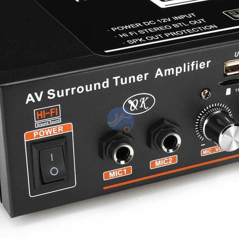 360W 12V/220V G919 HIFI Car Audio Power Amplifier Home MINI Theater Amplifiers Bluetooth Stereo Audio High Power Subwoofer
360W 12V/220V G919 HIFI Car Audio Power Amplifier Home MINI Theater Amplifiers Bluetooth Stereo Audio High Power Subwoofer