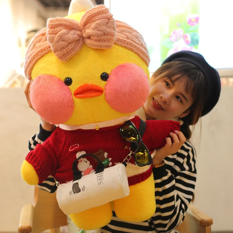 80CM Korean Netred Wearing Hyaluronic Acid Little Yellow Duck Doll Ducks Lalafanfan Ducks Plush soft Toys Ducks Doll Birthday Gi
80CM Korean Netred Wearing Hyaluronic Acid Little Yellow Duck Doll Ducks Lalafanfan Ducks Plush soft Toys Ducks Doll Birthday Gi