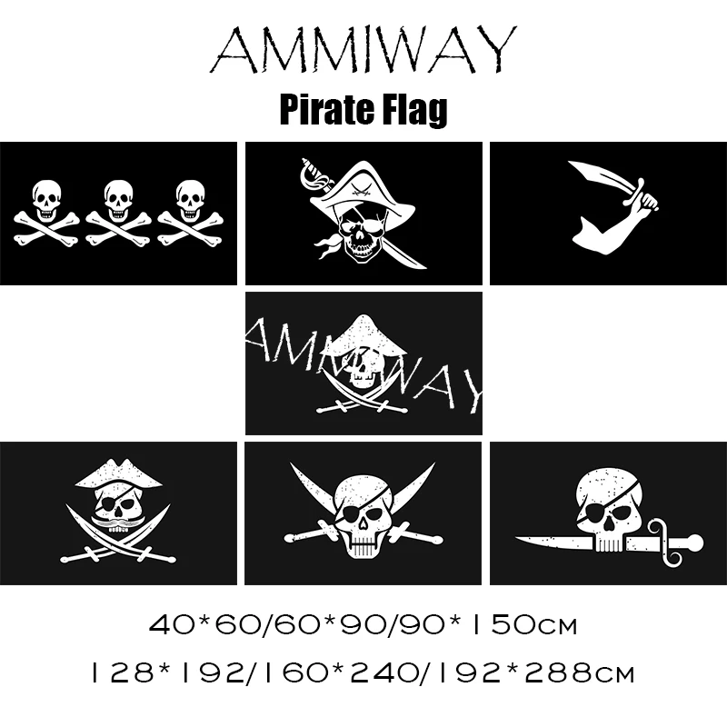 AMMIWAY череп пиратский флаги и баннеры Кристофер Condent Thomas Tew Skull and Cross Crossbones сабли чи