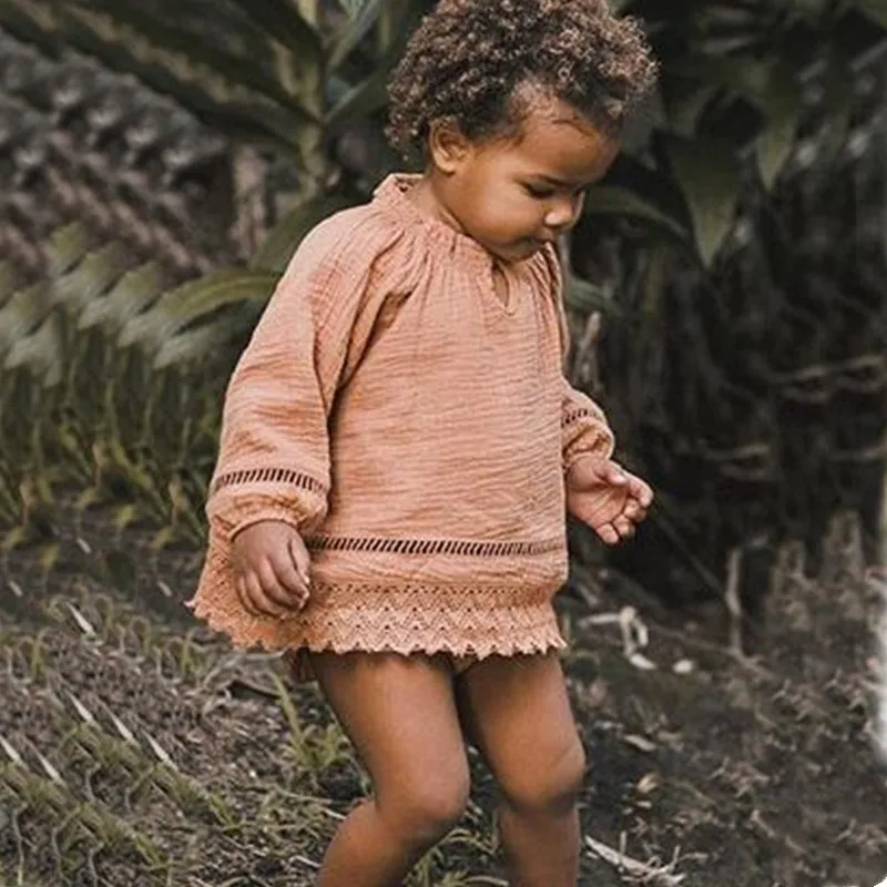 Newborn Baby Girl Clothes Set Kids Long Sleeve Loose Lace Tops T-shirt Shorts suit Elegant Casual Plain Sweet Cute Outfits
Newborn Baby Girl Clothes Set Kids Long Sleeve Loose Lace Tops T-shirt Shorts suit Elegant Casual Plain Sweet Cute Outfits