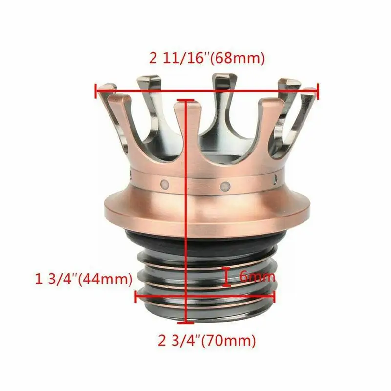 Motorcycle Gas Cap Crown Style CNC Flush Cap For Sportster 883 FLST Road 1200 Dyna King Softail 96-2018 G6G2
Motorcycle Gas Cap Crown Style CNC Flush Cap For Sportster 883 FLST Road 1200 Dyna King Softail 96-2018 G6G2