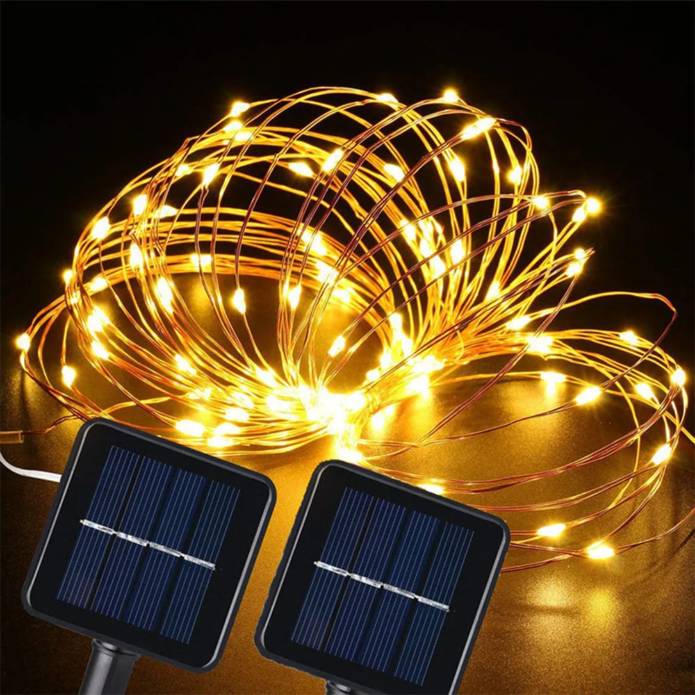 Solar Copper Led String Light 10M 15M 20M Waterproof Christmas lighting DIY Fairy Outdoor decoration for Garden,Fence,Trees
Solar Copper Led String Light 10M 15M 20M Waterproof Christmas lighting DIY Fairy Outdoor decoration for Garden,Fence,Trees