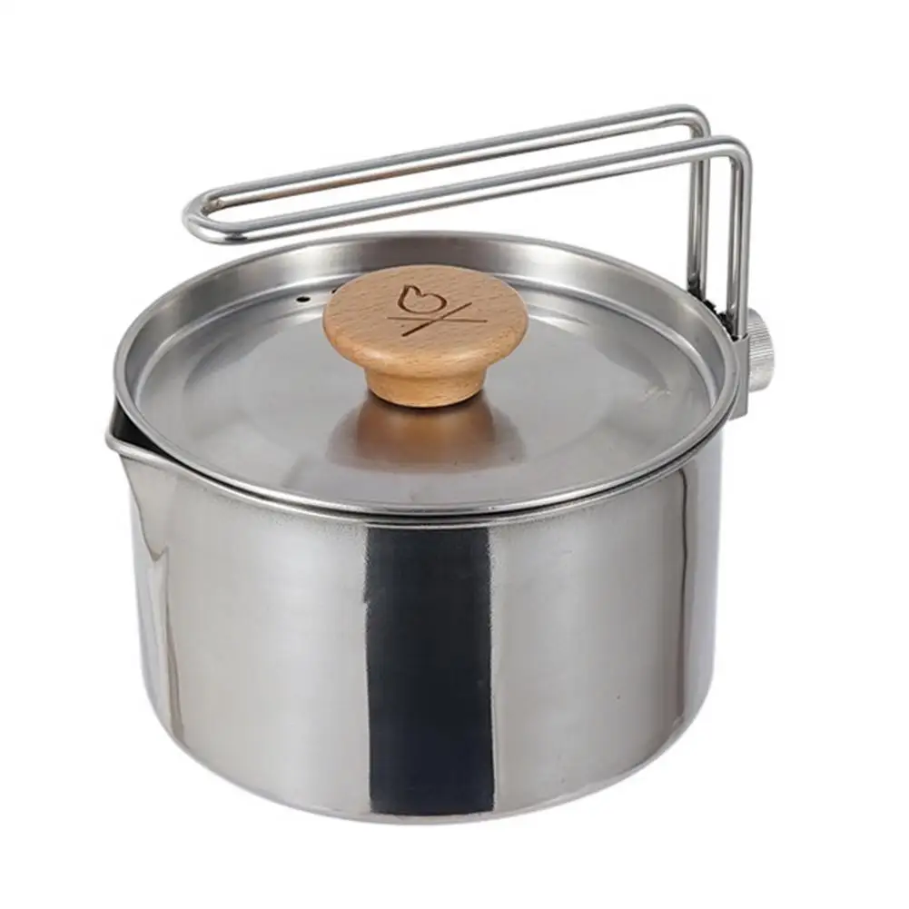 Camping Kettle Portable Coffee Pot Stainless Steel Picnic Cookware With Lid And Foldable Handle Outdoor Hiking Backpacking Picni
Camping Kettle Portable Coffee Pot Stainless Steel Picnic Cookware With Lid And Foldable Handle Outdoor Hiking Backpacking Picni