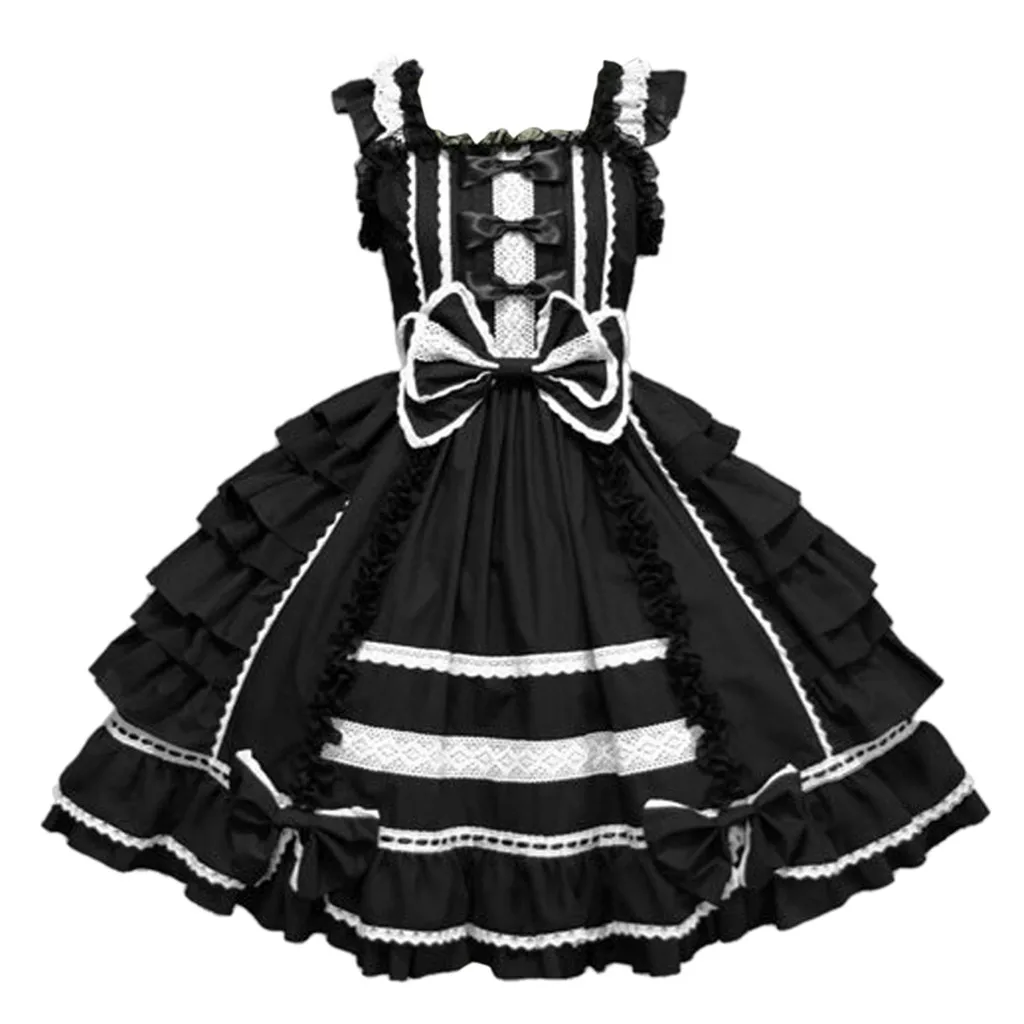 Home&Nest Vintage Palace Dresses Summer Women Gothic Bow Lace Flounce Sleeveless Dress Retro Princess Female Goth Party Dress
Home&Nest Vintage Palace Dresses Summer Women Gothic Bow Lace Flounce Sleeveless Dress Retro Princess Female Goth Party Dress