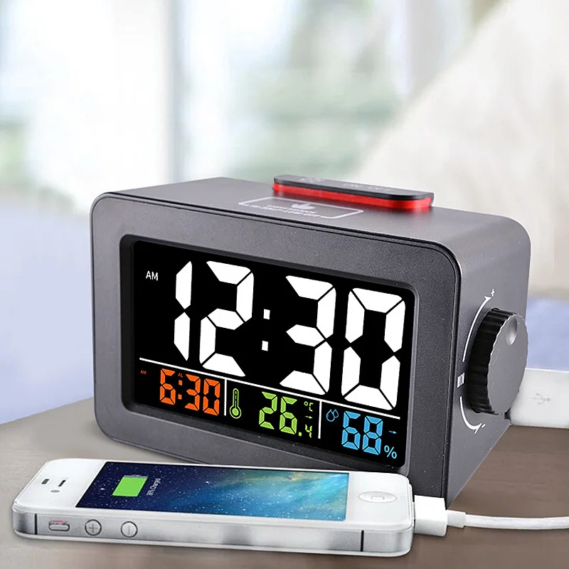 Color USB Alarm Clock Screen Wireless Electronic Clock Temperature And Humidity Meter Weather Station Detector Indoor Outdoor
Color USB Alarm Clock Screen Wireless Electronic Clock Temperature And Humidity Meter Weather Station Detector Indoor Outdoor