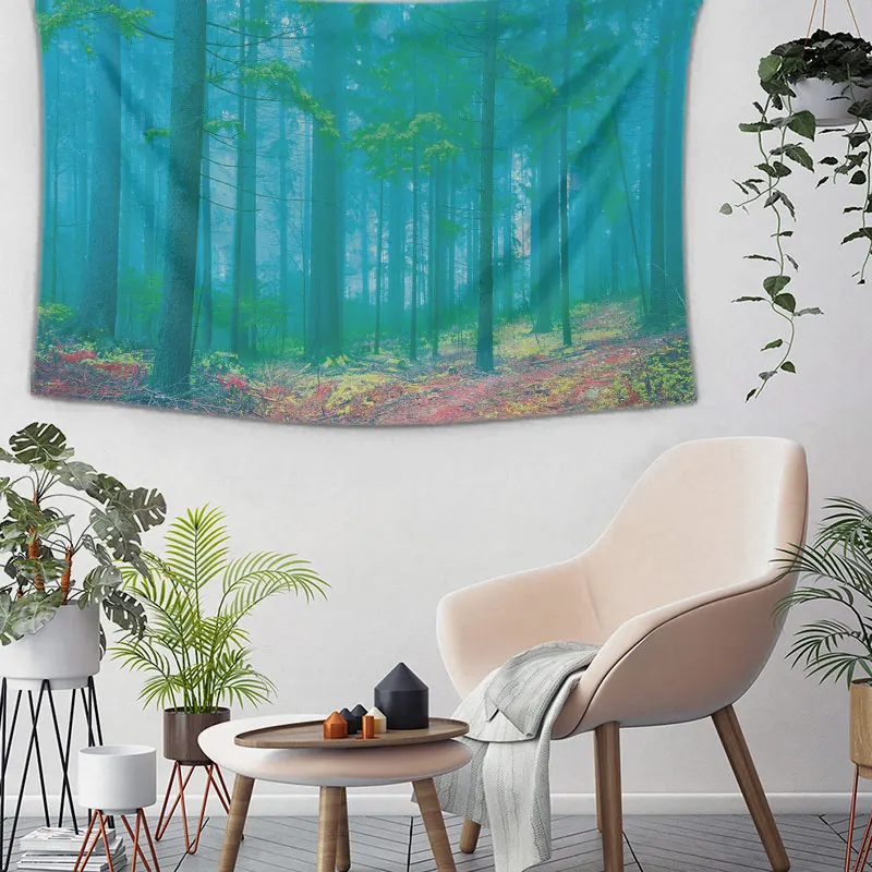 215x235cm Huge Size Black and White Wall Art Tapestry for Bedroom Early Morning Forest Wall Hanging Inhouse Pirnts Home Decor
215x235cm Huge Size Black and White Wall Art Tapestry for Bedroom Early Morning Forest Wall Hanging Inhouse Pirnts Home Decor