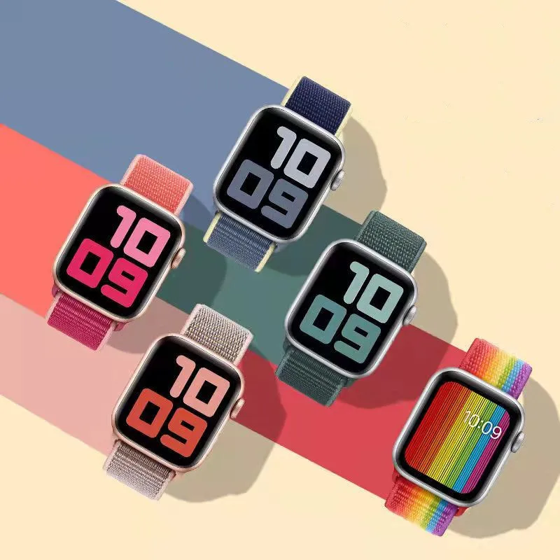 Ремешок нейлоновый для Apple Watch band 44 мм 40 мм, браслет для смарт-часов correa 38/42 мм, iWatch Series 7 6 5 4 SE 45 мм/41 мм
Ремешок нейлоновый для Apple Watch band 44 мм 40 мм, браслет для смарт-часов correa 38/42 мм, iWatch Series 7 6 5 4 SE 45 мм/41 мм