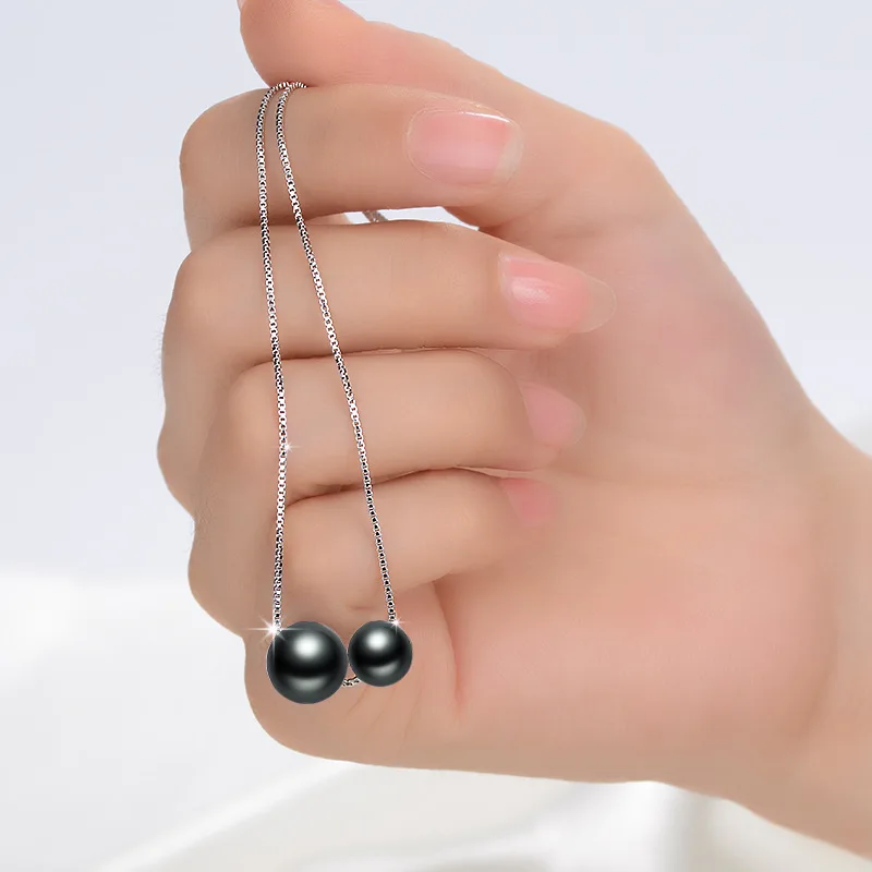 Solid 925 Silver Necklace Black Pearl Jewelry Pendant for Women Link Chain Collares Mujer Silver 925 Jewelry Naszyjnik Pendants
Solid 925 Silver Necklace Black Pearl Jewelry Pendant for Women Link Chain Collares Mujer Silver 925 Jewelry Naszyjnik Pendants
