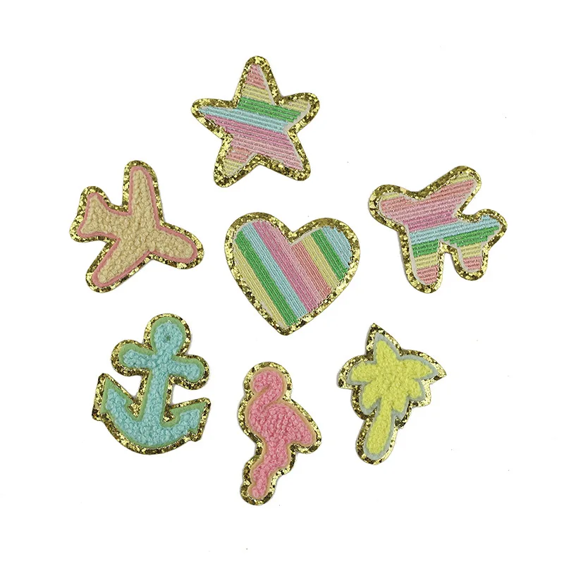 Bag Phone Notebook Stickers Towel Embroidery Gritt Self Adhesivelove Stars Plane Colorful Linel Chenille Gold Glitter Patches
Bag Phone Notebook Stickers Towel Embroidery Gritt Self Adhesivelove Stars Plane Colorful Linel Chenille Gold Glitter Patches