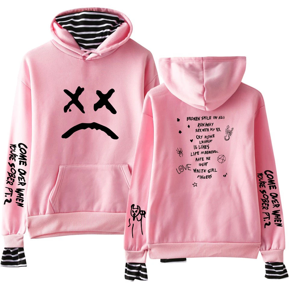 Trendy Personality Sweatshirts Lil Peep Print Fake Two Pieces Hoodies Autumn Men/women Sweatshirts Ooded Haraj Women-Clothing
Trendy Personality Sweatshirts Lil Peep Print Fake Two Pieces Hoodies Autumn Men/women Sweatshirts Ooded Haraj Women-Clothing