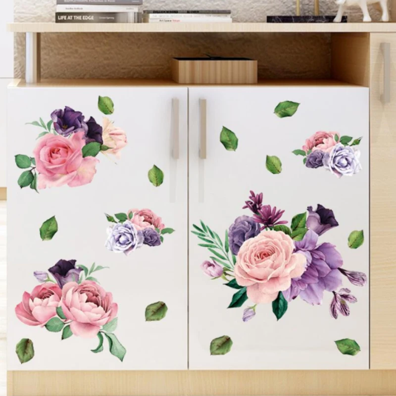 Hand-painted blooming peony flower cabinet TV background porch living room modern Nordic decorative wall stickers
Hand-painted blooming peony flower cabinet TV background porch living room modern Nordic decorative wall stickers