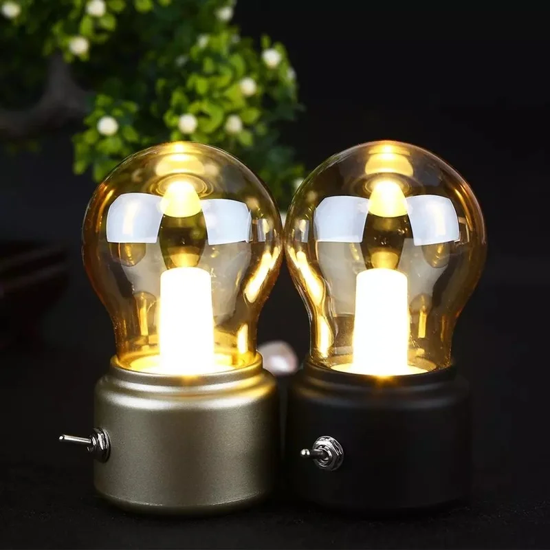Retro Led Bulb Ball Lights Classical Blowing Desk Lamp Decoration Night Light USB Rechargeable Night Light Desk Table LED Lamp
Retro Led Bulb Ball Lights Classical Blowing Desk Lamp Decoration Night Light USB Rechargeable Night Light Desk Table LED Lamp