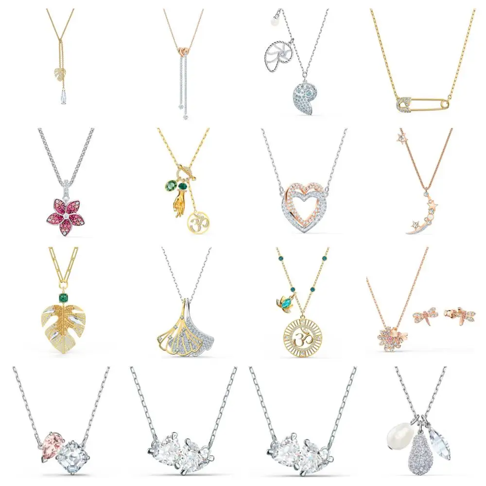 High Quality Original SWA Necklace with Original Engraved Woman Fashion Jewelry Gift Party Party Jewelry Free Shipping