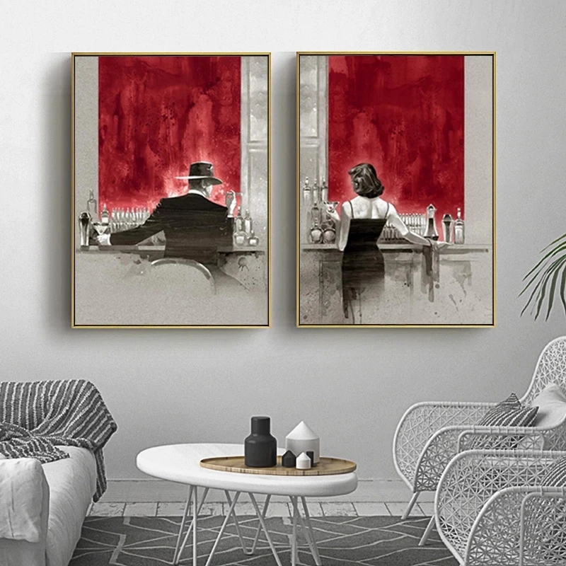 Colorful Digital Printing Woman and man Enjoy Drinking At Bar Canvas Wall art Pictures Modern Style Wall Posters For Bed Room
Colorful Digital Printing Woman and man Enjoy Drinking At Bar Canvas Wall art Pictures Modern Style Wall Posters For Bed Room
