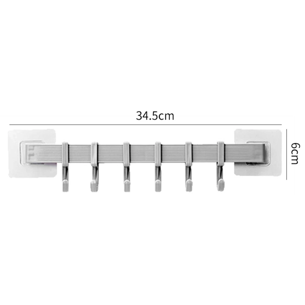 Seamless Storage Shelf 6 Hooks Wall Door Holder Key Towel Multifunction Hanger Rack For Spoon Scoop Bathroom Kitchen Organizer
Seamless Storage Shelf 6 Hooks Wall Door Holder Key Towel Multifunction Hanger Rack For Spoon Scoop Bathroom Kitchen Organizer