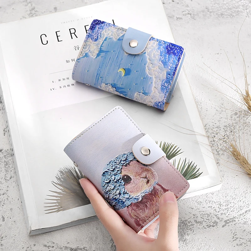 Oil Painting Wind Card Package Female Multi-card Position Large-capacity Anti-degaussing Anti-theft Brush
Oil Painting Wind Card Package Female Multi-card Position Large-capacity Anti-degaussing Anti-theft Brush