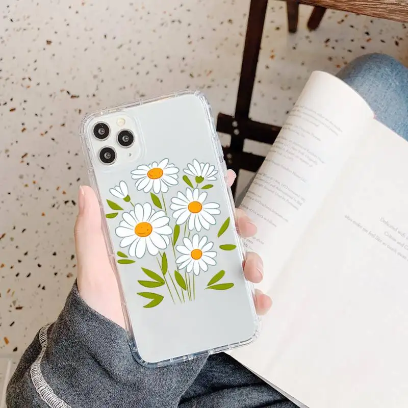 Flower daisy Phone Case Transparent for iPhone 11 12 mini pro XS MAX 8 7 6 6S Plus X 5S SE 2020 XR
Flower daisy Phone Case Transparent for iPhone 11 12 mini pro XS MAX 8 7 6 6S Plus X 5S SE 2020 XR