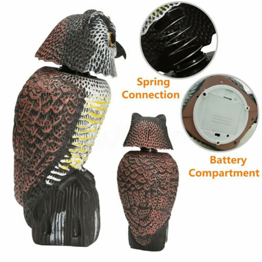 Owl Pest Deterrent Handmade Birds Hunting Decoy Scarer Repeller Garden Decor PLYED889
Owl Pest Deterrent Handmade Birds Hunting Decoy Scarer Repeller Garden Decor PLYED889
