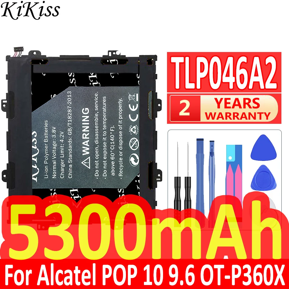 Мощная батарея 5300 мАч KiKiss TLP046A2 для Alcatel OneTouch POP 10, One Touch POP 10 (9,6), OneTouch POP 10 9,6, OT-P360X Tabl
Мощная батарея 5300 мАч KiKiss TLP046A2 для Alcatel OneTouch POP 10, One Touch POP 10 (9,6), OneTouch POP 10 9,6, OT-P360X Tabl