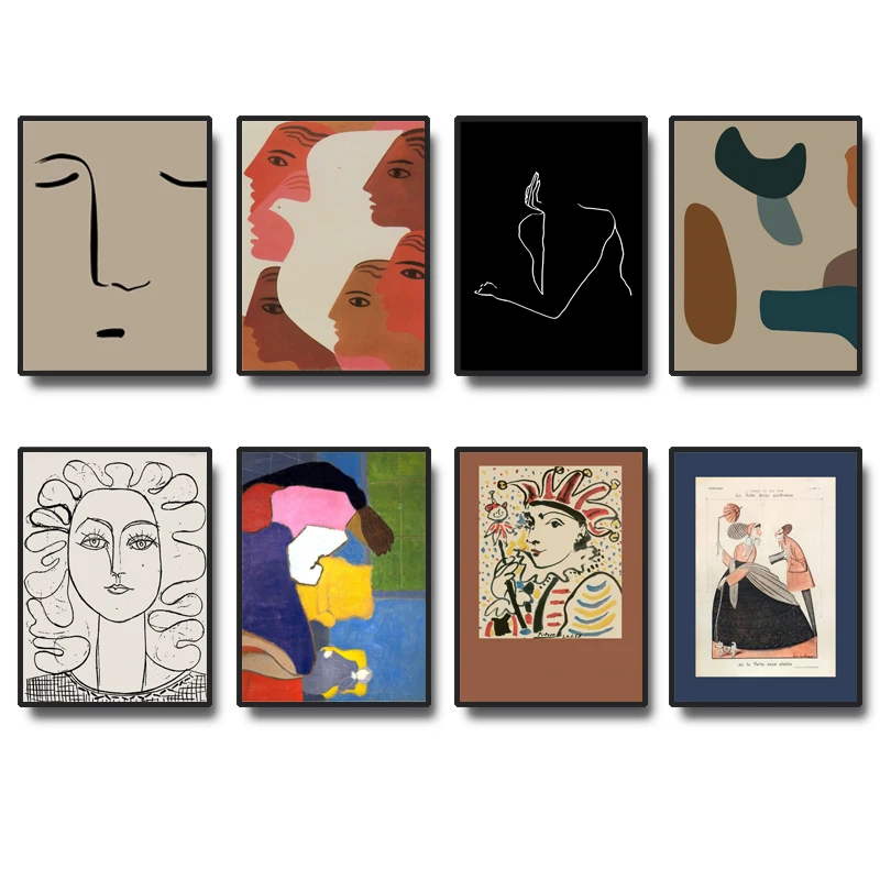 Modern Abstract RETRO Art Figure Line Living Room Minimalist Mural Bedroom Wall Geometric Color Block Beauty Poster Decoration
Modern Abstract RETRO Art Figure Line Living Room Minimalist Mural Bedroom Wall Geometric Color Block Beauty Poster Decoration